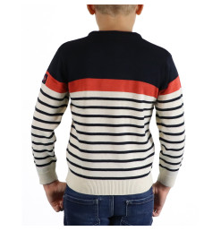 Pull Dekster Écru / Marine / Terracotta | Vendée Globe 2