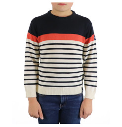 Pull Dekster Écru / Marine / Terracotta | Vendée Globe