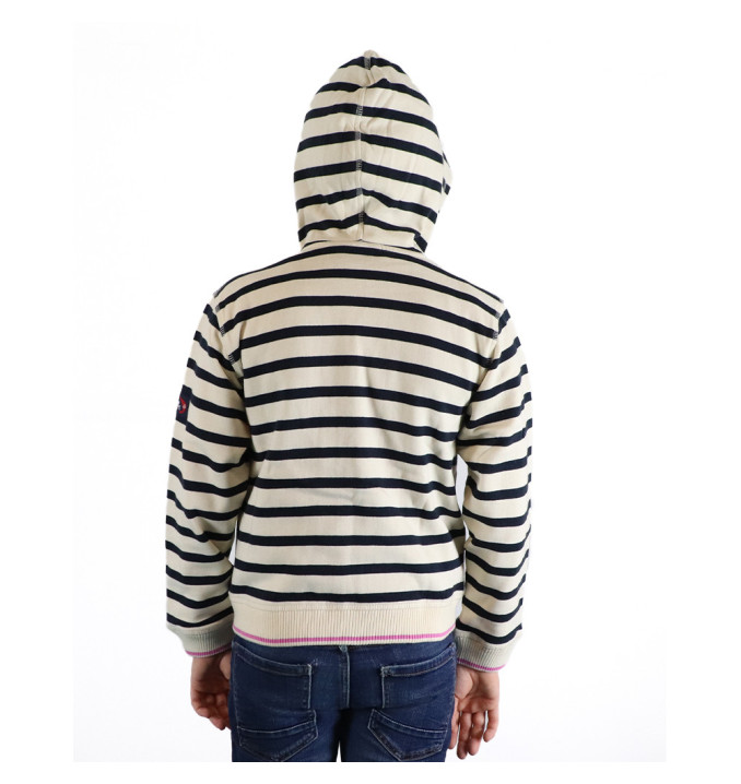 Sweat Eucaly Écru / Marine / Rose | Vendée Globe