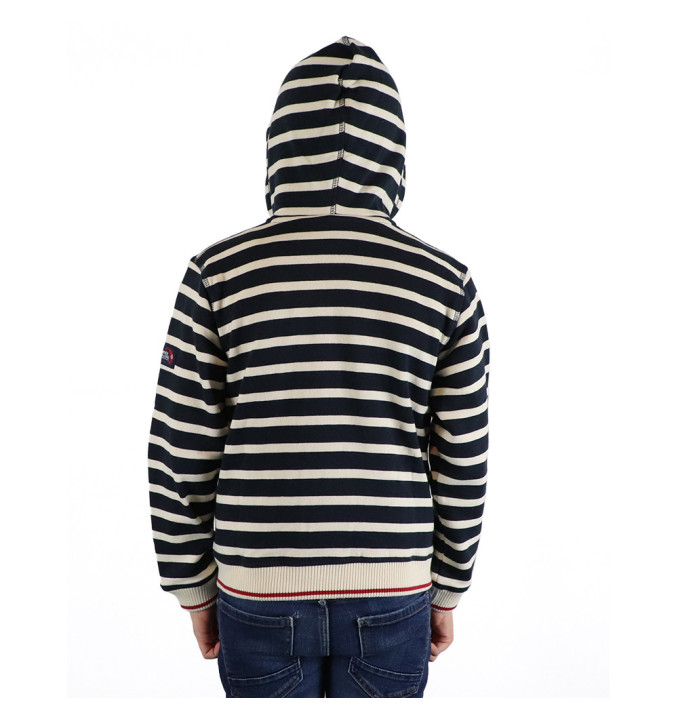 Sweat Eucaly Marine / Écru / Rouge | Vendée Globe