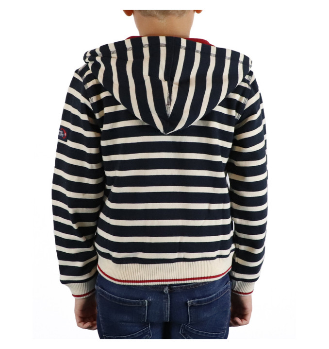 Sweat Eucaly Marine / Écru / Rouge | Vendée Globe