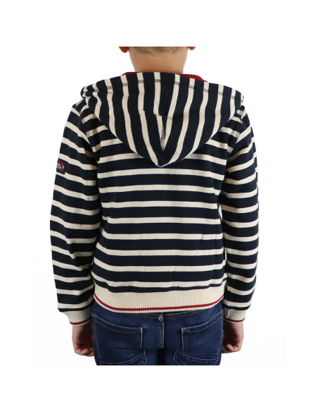 Sweat Eucaly Marine / Écru / Rouge | Vendée Globe