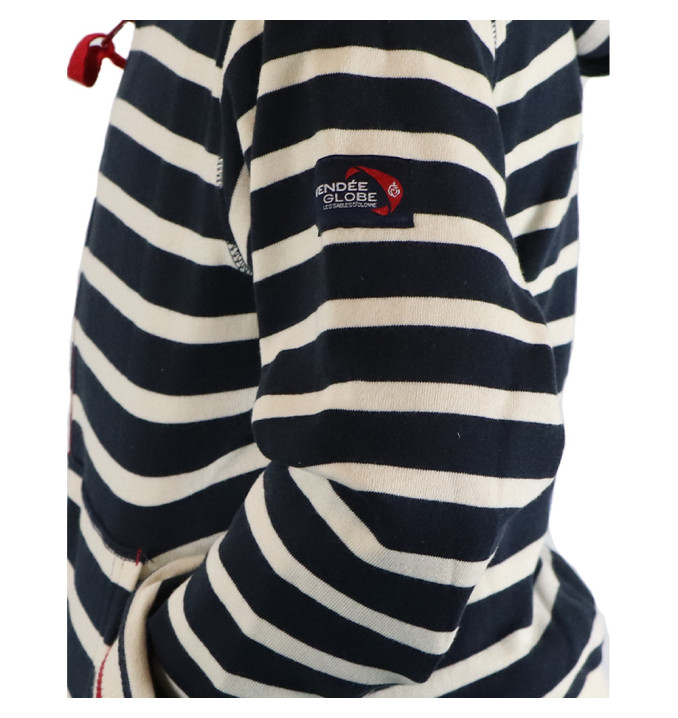 Sweat Eucaly Marine / Écru / Rouge | Vendée Globe