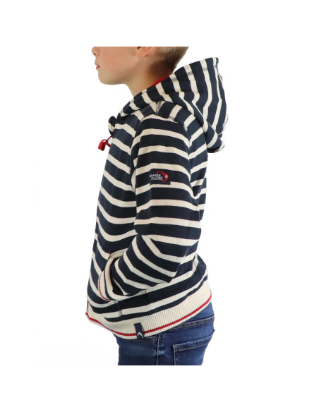 Sweat Eucaly Marine / Écru / Rouge | Vendée Globe