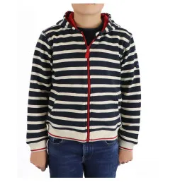 Sweat Eucaly Marine / Écru / Rouge | Vendée Globe