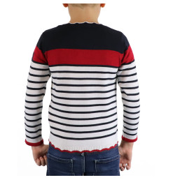 Pull Hannae Blanc / Marine / Rouge | Vendée Globe 2