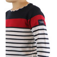 Pull Hannae Blanc / Marine / Rouge | Vendée Globe