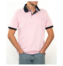 Polo Manche Courte Rose / Marine G519 | Vendée Globe