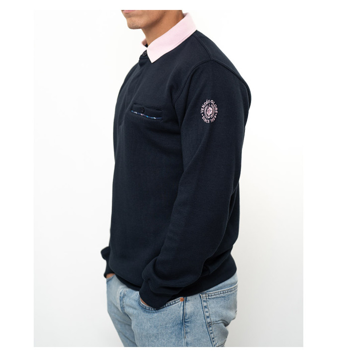 Sweat G1023 Marine / Rose | Vendée Globe