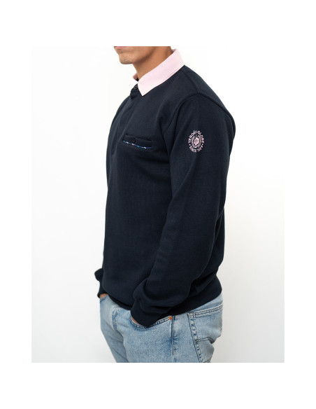 Sweat G1023 Marine / Rose | Vendée Globe