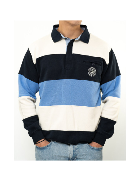 Sweat G36 Blanc - Noir - Bleu | Vendée Globe