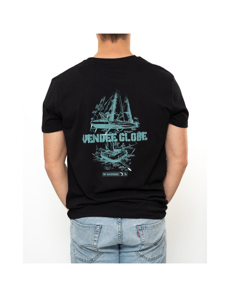 T-Shirt Mix Boat Noir | Vendée Globe