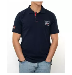 Polo Manche Courte marine Ressac | Vendée Globe