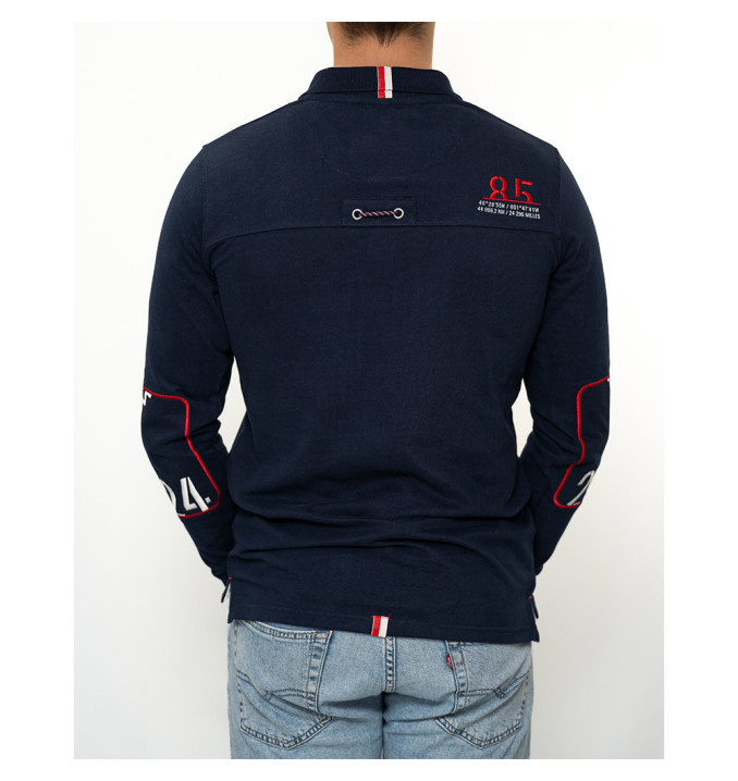 Polo Manches Longues Carène Marine | Vendée Globe