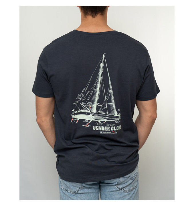 T-Shirt Speed Boat Gris Foncé | Vendée Globe