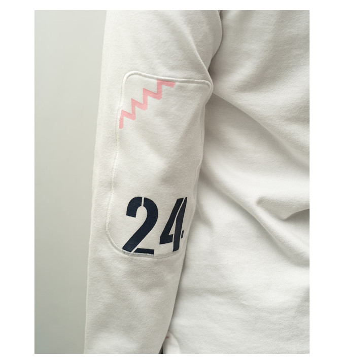 Polo Manche Longue Safran Blanc | Vendée Globe