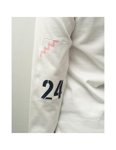 Polo Manche Longue Safran Blanc | Vendée Globe