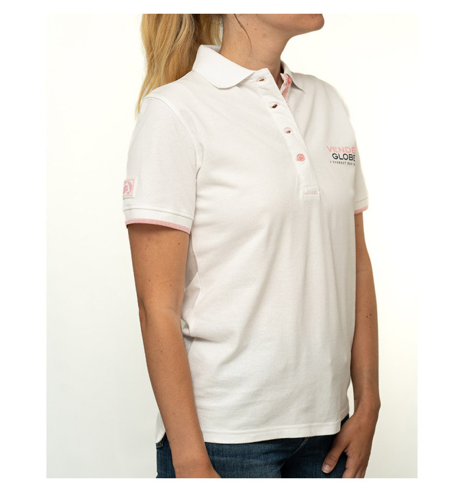Polo Manche Courte Drisse Blanc | Vendée Globe