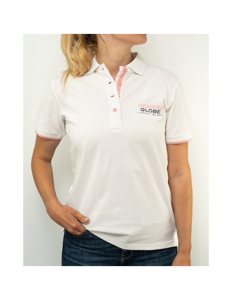Polo Manche Courte Drisse Blanc | Vendée Globe