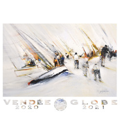 Poster Officiel 2020 Paysage "Départ" -  50 x 70 cm | Vendée Globe