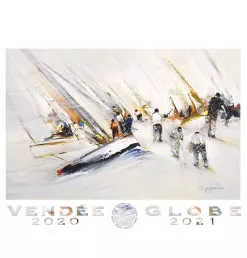 Poster Officiel 2020 Paysage "Départ" -  50 x 70 cm | Vendée Globe